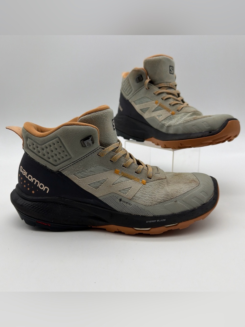 Salomon Hiking Shoes Womens 7 Mid Gore-Tex Outpulse Energy Blade Contra Outdoors